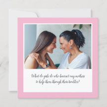 Sentimental Twee Foto en Quote Moederdag