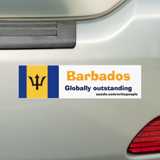 Sentimentale barbados bumpersticker (Op auto)