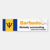 Sentimentale barbados bumpersticker (Voorkant)
