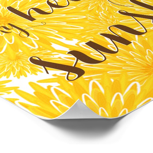 sentimentale lachen vult mijn hartkwalen poster (Hoek)