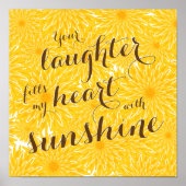 sentimentale lachen vult mijn hartkwalen poster (Voorkant)