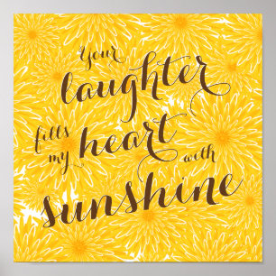 sentimentale lachen vult mijn hartkwalen poster