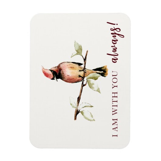 Sentimenteel ben ik altijd bij je, Red Cardinal Magneet (Verticaal)