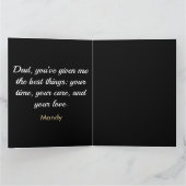 Sentimenteel Beste Papa Custom Foto Vaderdag Kaart (Binnen)