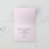 sentimenteel bloemaccent pastel moederdag bedankkaart (Binnen)