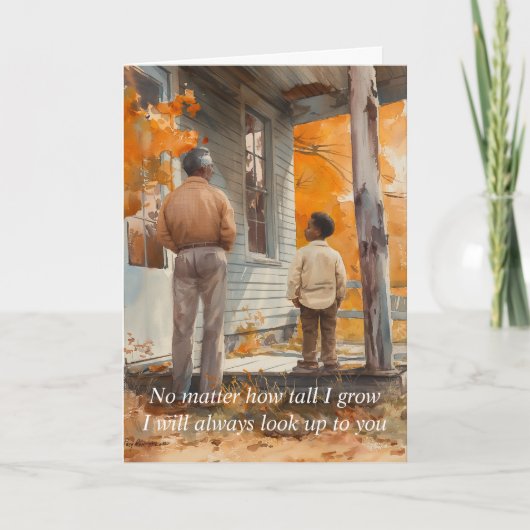 Sentimenteel en oprecht voor Vaderdag Kaart (Voorkant)