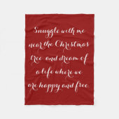 Sentimenteel kerstgedicht fleece deken (Voorkant)