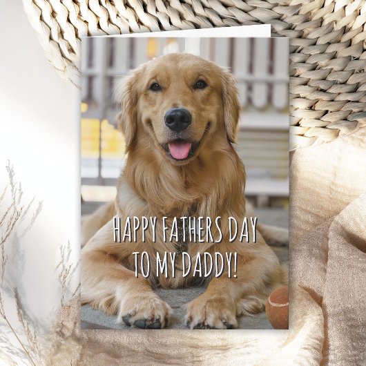 Sentimenteel Vaderdagbericht van de Hond Kaart