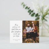 Sentimenteel, Vrolijk Kerstfeest, Familiefoto Briefkaart (Staand voorkant)