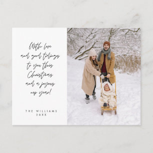 Sentimenteel, Vrolijk Kerstfeest, Familiefoto Briefkaart