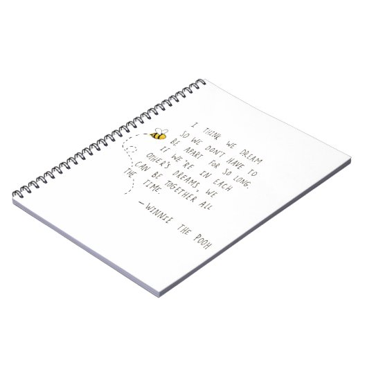 Sentimenteel Winnie-de-Poeh-Notitieboek Notitieboek (Linkerzijde)