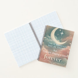 Sentimentele aanmoedigingscitaat voor nieuwe moede notitieboek