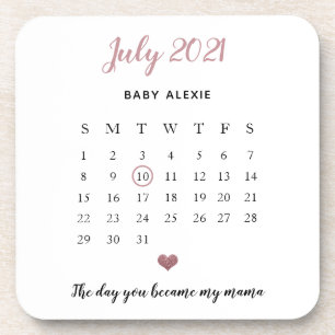 sentimentele baby aankondiging leuk hart zingertje bier onderzetter