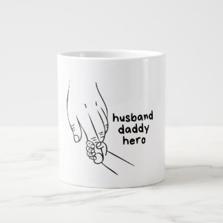 Sentimentele familie- en liefdeslijn kunstillustra grote koffiekop