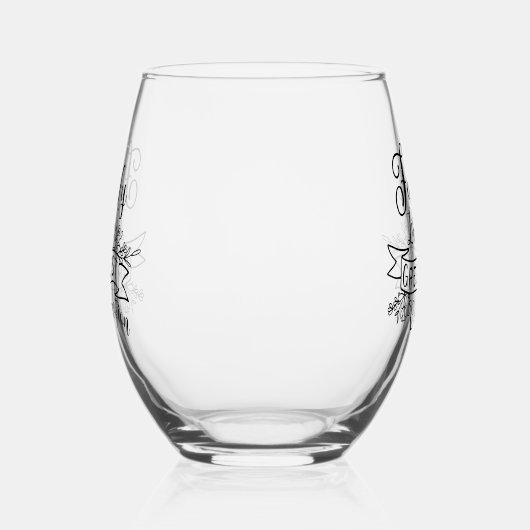 Sentimentele Familie viering woord kunst Wijnglas Zonder Voet (Links)