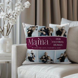 Sentimentele Fotocollage Mama Aandenken  Kussen