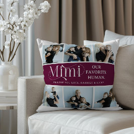Sentimentele fotocollage Mimi aandenken  Kussen