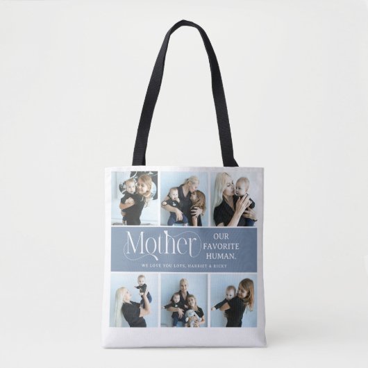SENTIMENTELE FOTOCOLLAGE MOEDER Aandenken Tote Bag (Voorkant)