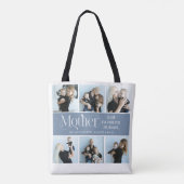 SENTIMENTELE FOTOCOLLAGE MOEDER Aandenken Tote Bag (Achterkant)