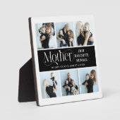 Sentimentele Fotocollage Moeder Cadeau Fotoplaat (Voorkant)