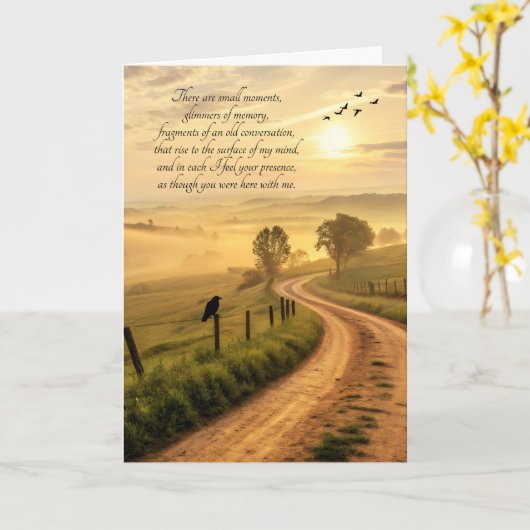 Sentimentele Landweg Denk Aan Jou Kaart (Gele Bloem)