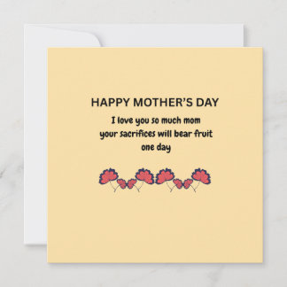 Sentimentele Moederdag Citatkaart Kaart