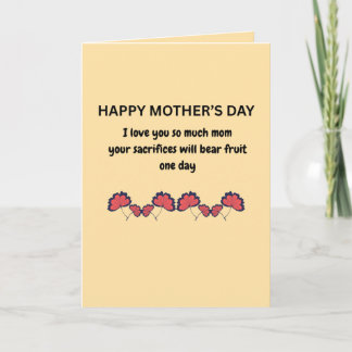 Sentimentele Moederdag Citatkaart Kaart