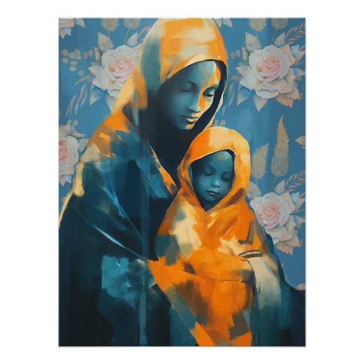 Sentimentele Moederschap Wall Art op Glossy Poster (Voorkant)