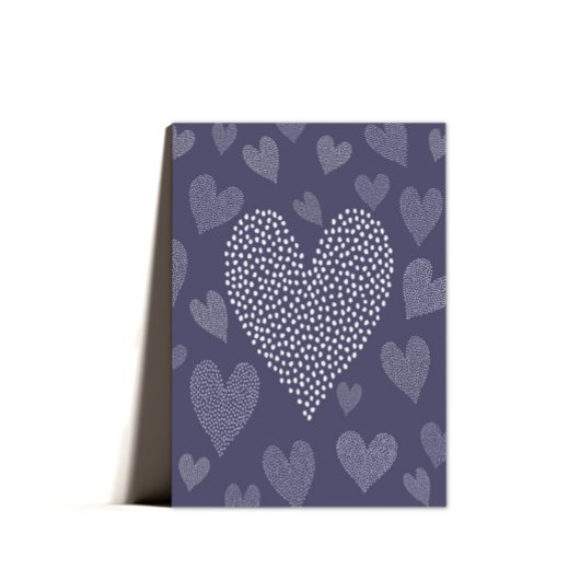 Sentimentele Paarse harten Moederdag Feestdagen Kaart