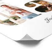 Sentimentele papa fotocollage, uniek cadeau voor p poster (Hoek)