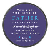 Sentimentele Vaderdag of verjaardag Hockey Puck (Voorkant)