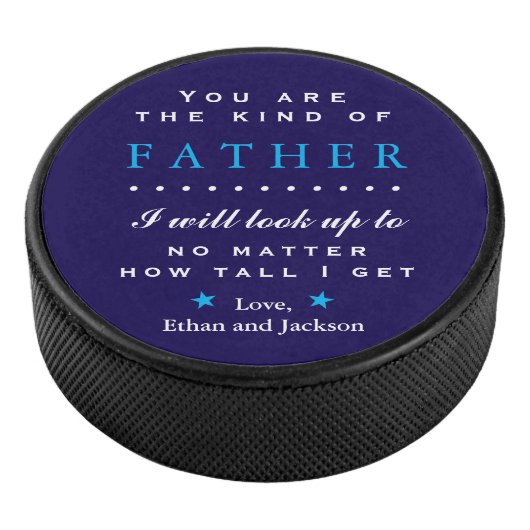 Sentimentele Vaderdag of verjaardag Hockey Puck (3/4)