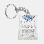 Sentimentele verpleegkundige afstudeertribute sleutelhanger (Voorkant Links)