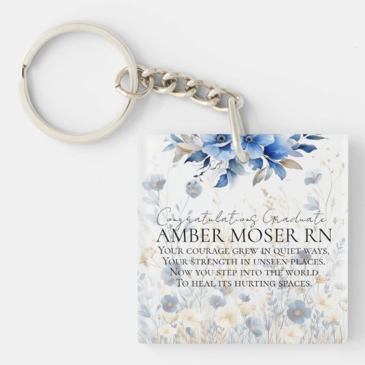 Sentimentele verpleegkundige afstudeertribute sleutelhanger (Voorkant)