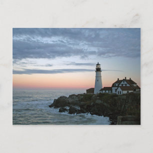 Sentinaal bij zonsondergang briefkaart