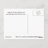 Sentinal bij zonsondergang, met diepste sympathie. briefkaart (Achterkant)