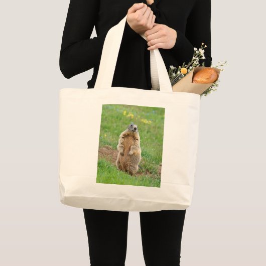 Sentinel marmot grote tote bag (Voorkant (product))