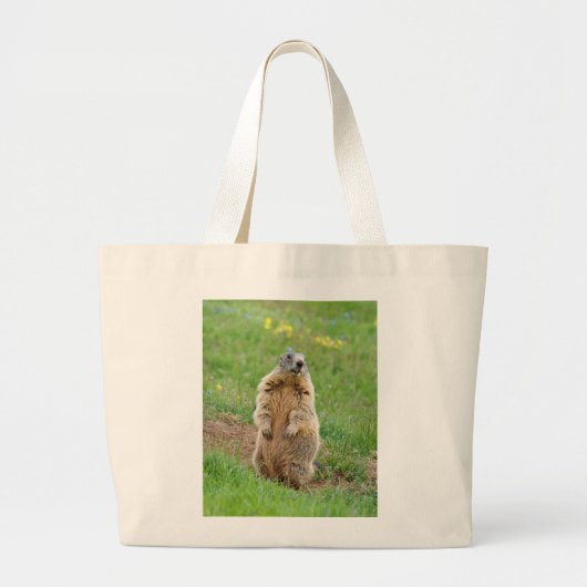 Sentinel marmot grote tote bag (Voorkant)