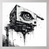 Sentinel of Tomorrow: Toekomstige bewakingscamera Poster (Voorkant)