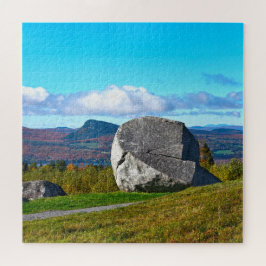 Sentinel Rock, Lake Willoughby, Vermont Jigzaag Pu Legpuzzel