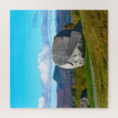 Sentinel Rock, Lake Willoughby, Vermont Jigzaag Pu Legpuzzel (Verticaal)