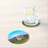 Sentinel Rock, Lake Willoughby, Vermont Ronde Kartonnen Onderzetter (Insitu)