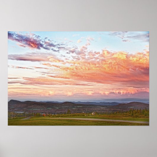 Sentinel Rock Sunset, Vermont Poster (Voorkant)