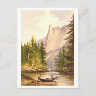 Sentinel Rock Yosemite Prang Lithograaf Briefkaart