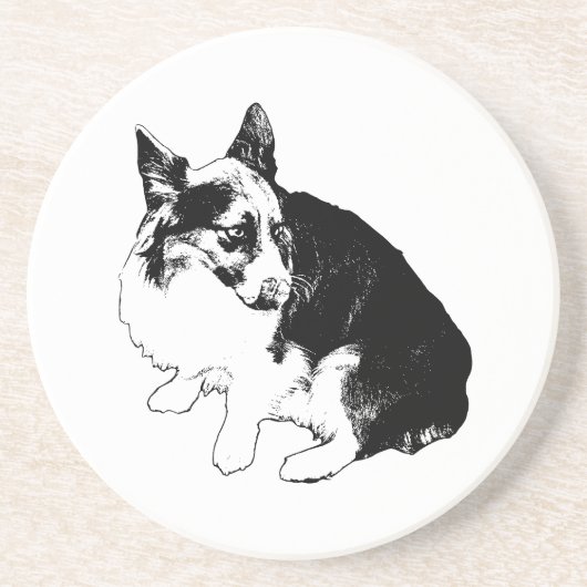 Sentinel-schotel Zandsteen Onderzetter (Voorkant)