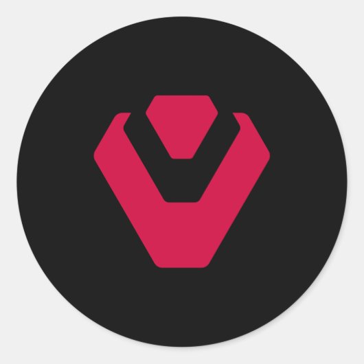 Sentinels Amerikaanse Valorant Org Ronde Sticker (Voorkant)