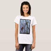 Sentinels Blue Jay en Cardinaal van Lee Hiller T-shirt (Voorkant volledig)