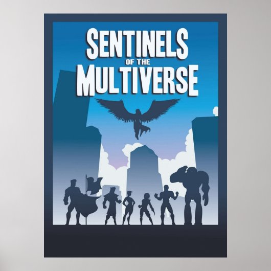 Sentinels van de minimalist voor multiversum games poster (Voorkant)