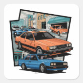 Sentra Vierkante Sticker (Voorkant)