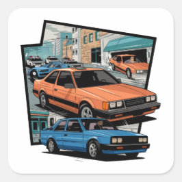 Sentra Vierkante Sticker